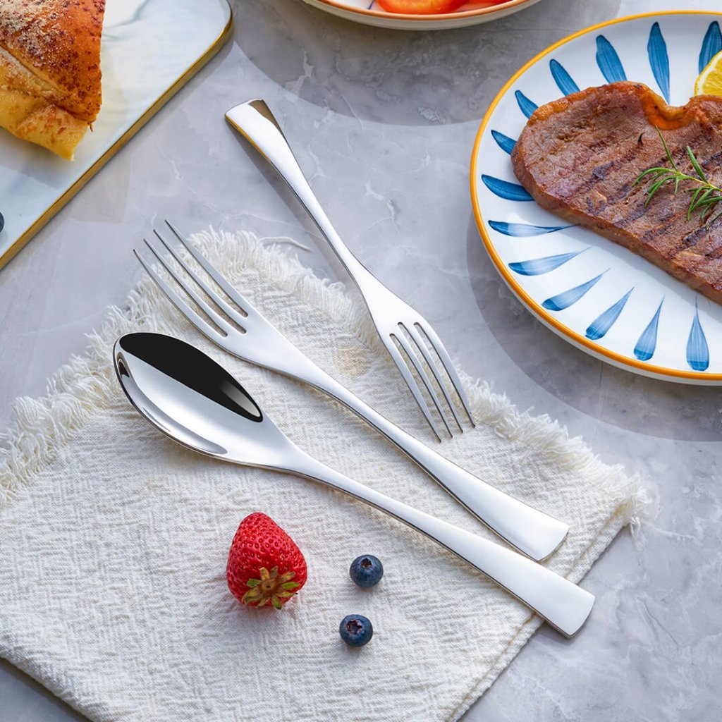 Jet Silver Cutlery Set