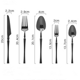 Load image into Gallery viewer, Serena Black Cutlery Set