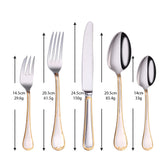 Load image into Gallery viewer, Selena Gold Edge Luxury Cutlery Set