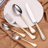 Load image into Gallery viewer, Selena Gold Edge Luxury Cutlery Set