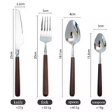 Load image into Gallery viewer, Chateau Rosewood Cutlery Set